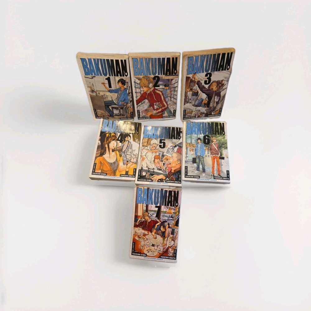 Bakuman Manga Set Volumes 1-7. English Version. Used.